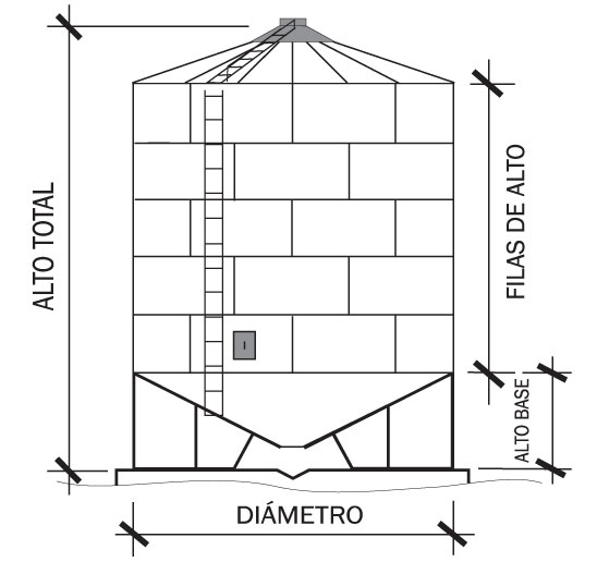 Plano Silo aéreo en planta